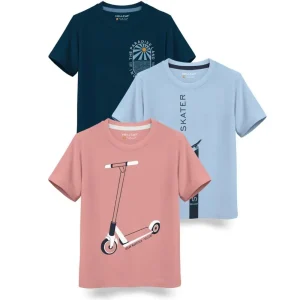 Hellcat Boys Printed Cotton Blend Regular T Shirt – Soft, Comfortable & Stylish Casual T-Shirt for Boys