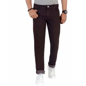 M.R. FASHION Men Regular Mid Rise Brown Jeans for Men – Comfortable Regular Fit Casual Denim Jeans