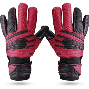 NIVIA Raptor Torrido Goalkeeping Gloves (Black, Red)